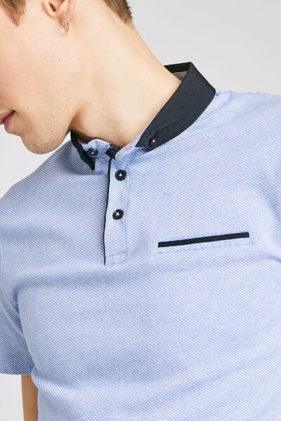 Polo manche courte col habillé