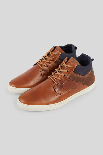 Baskets montantes en cuir