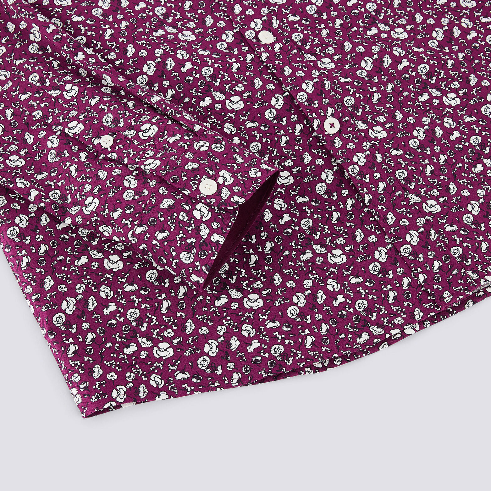 Chemise regular imprimée floral stretch
