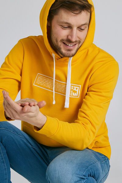 Sweat recyclé REDUCE RE-USE à capuche