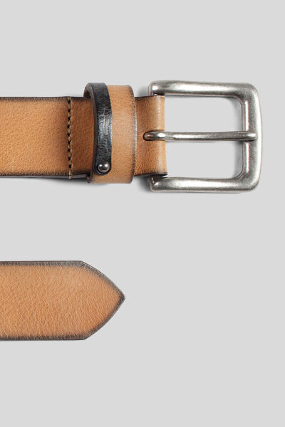 Ceinture homme en cuir pleine fleur