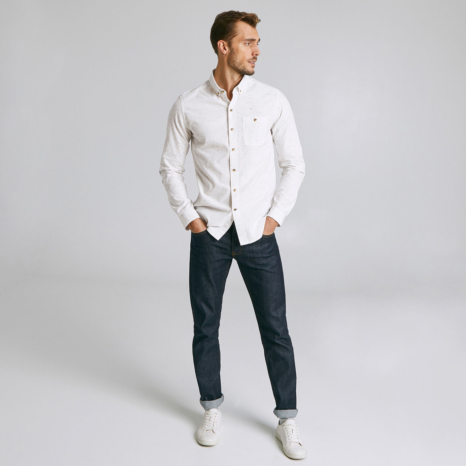 Chemise Slim à coudières