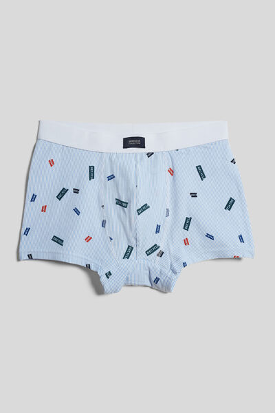Boxer unitaire homme imprimé mots