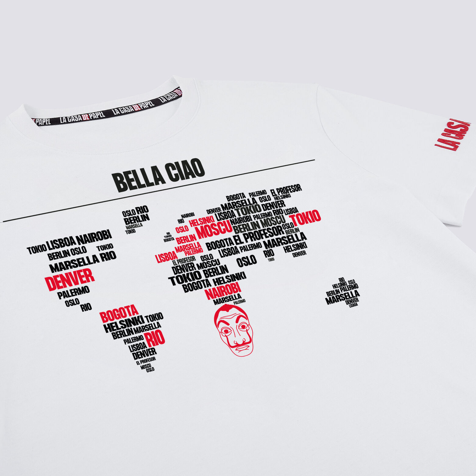 Tee shirt col rond NETFLIX La Casa de Papel