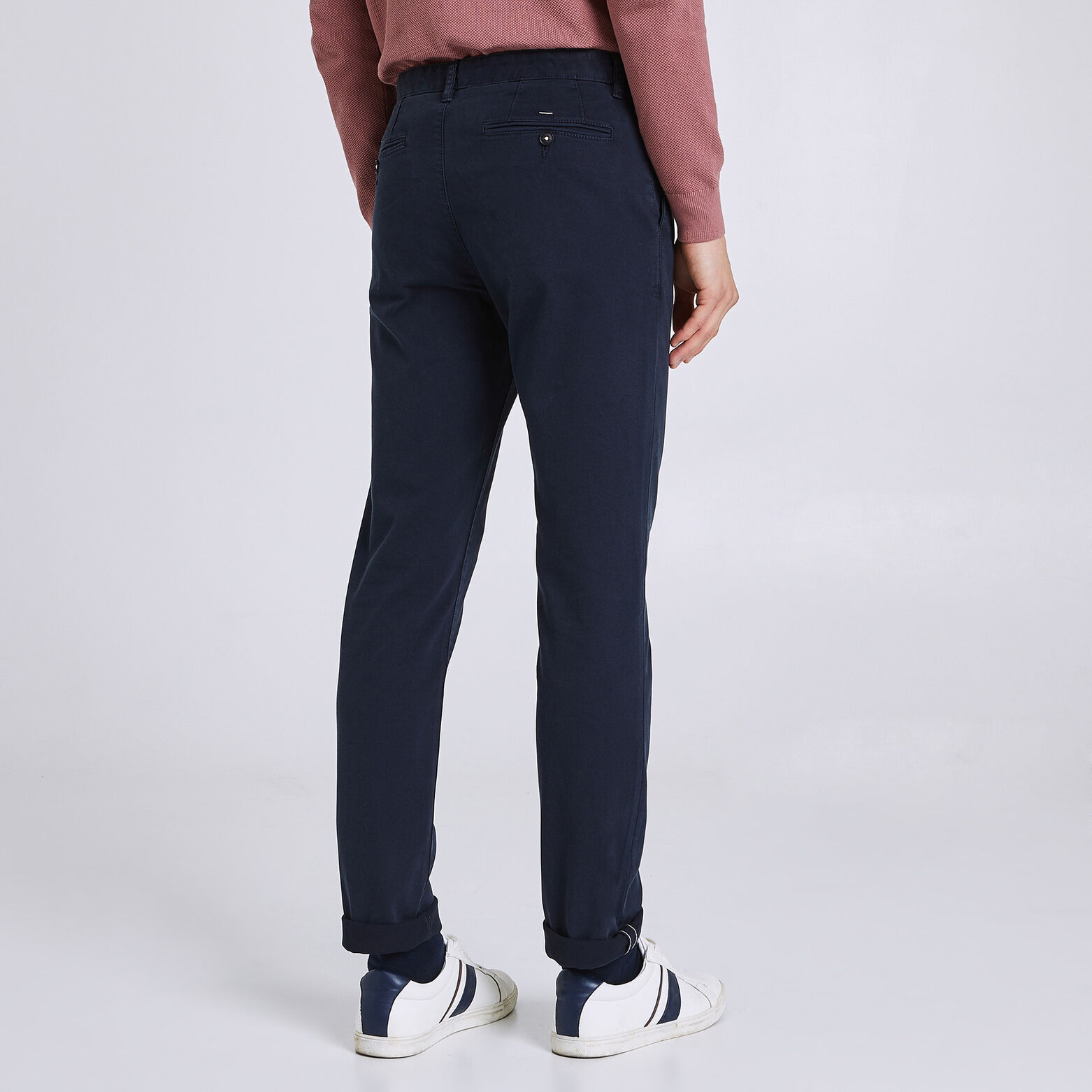 Pantalon chino droit canvas