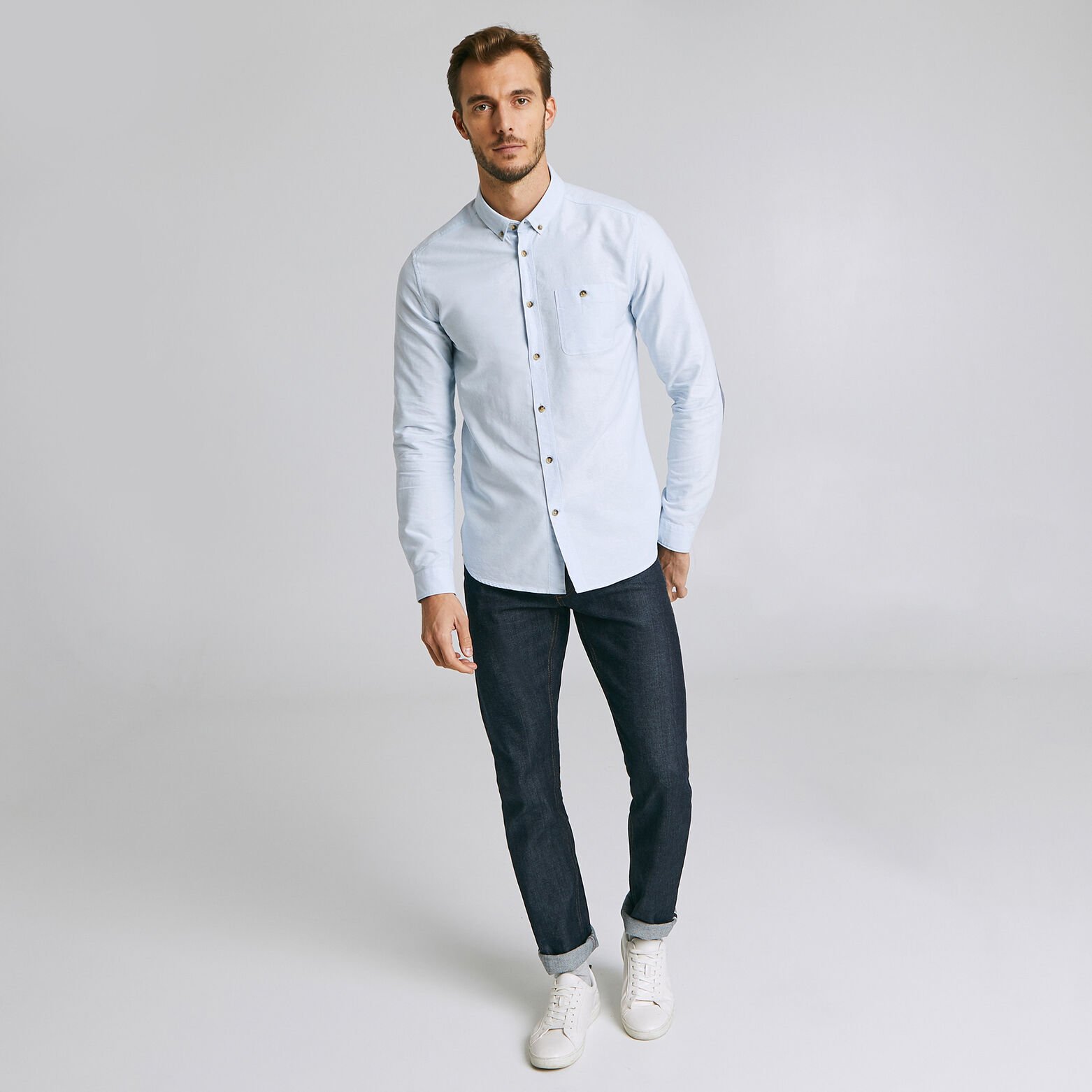 Chemise Slim à coudières