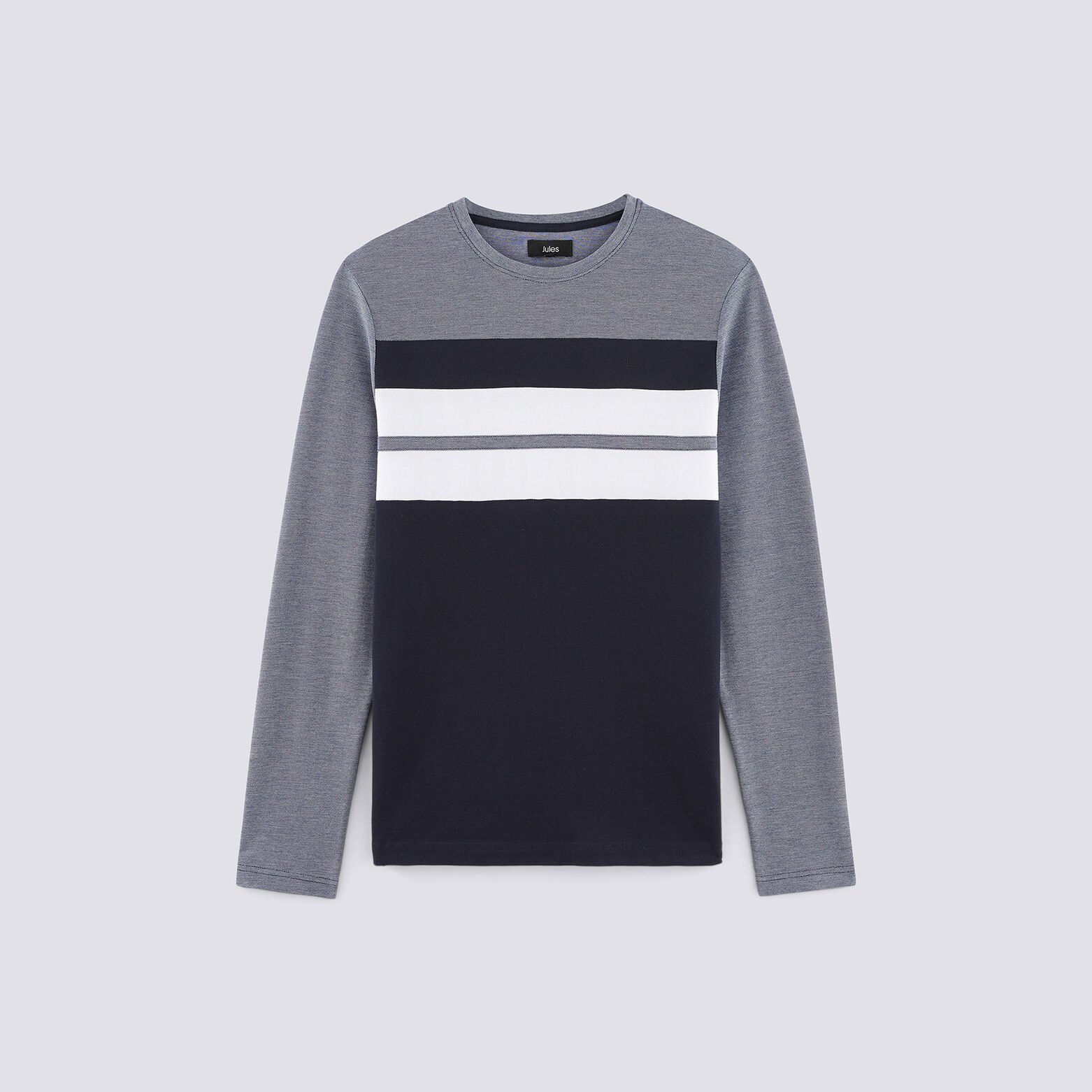 Tee-shirt colorblock avec jeux de découpes