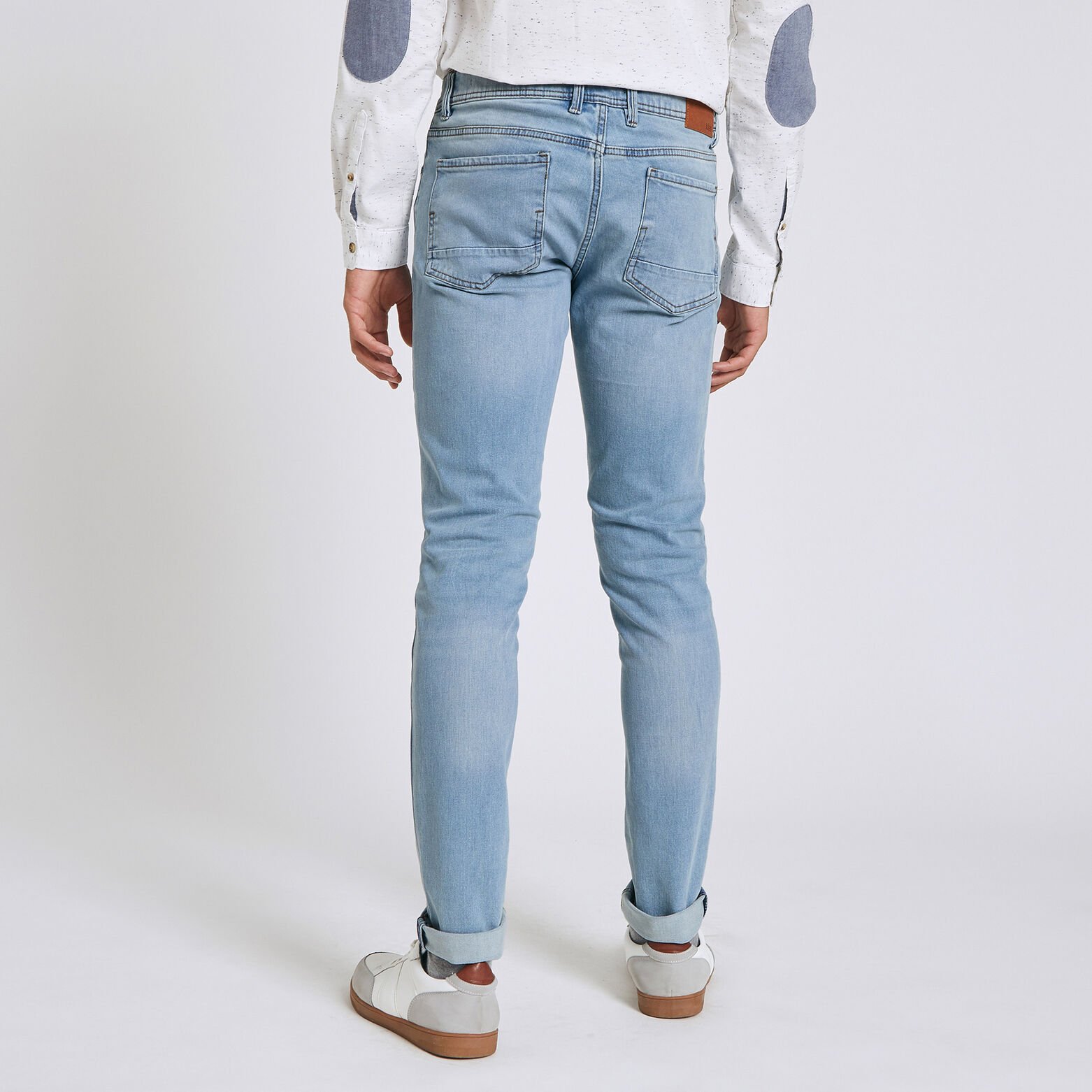Jean slim Tom 4 longueurs délavé