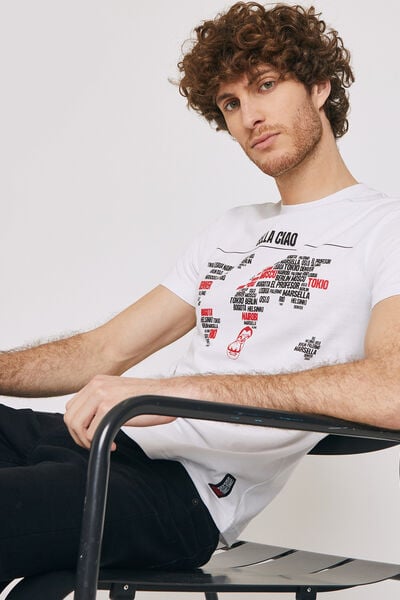 Tee shirt col rond NETFLIX La Casa de Papel