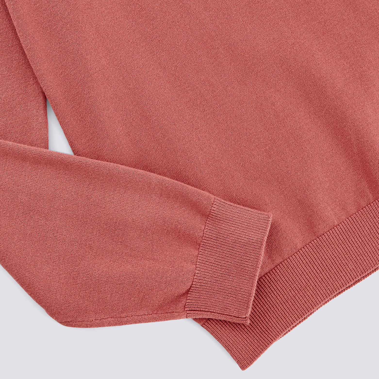 Pull fin col rond uni
