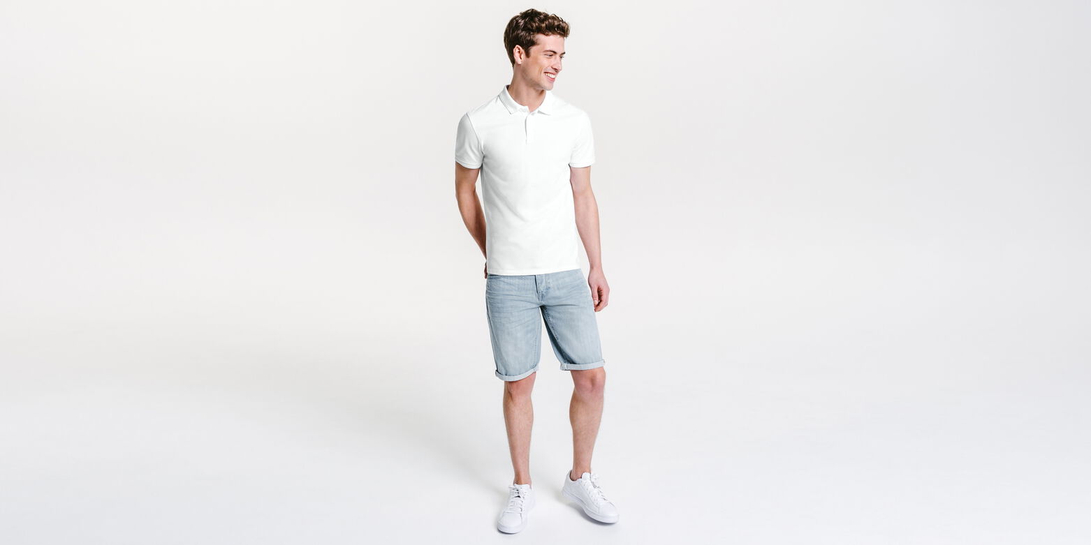 Polo manches courtes uni