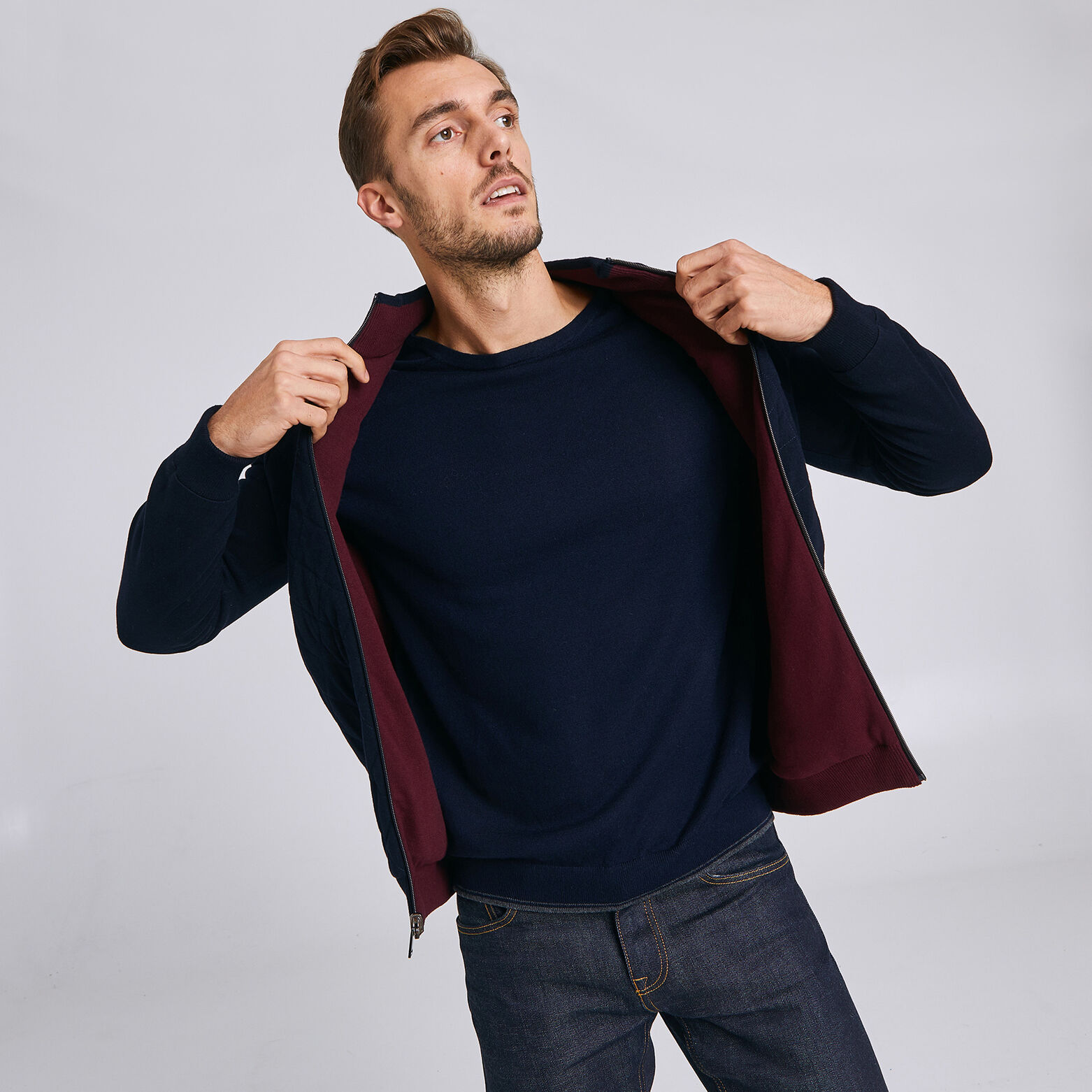 Gilet zippé réversible