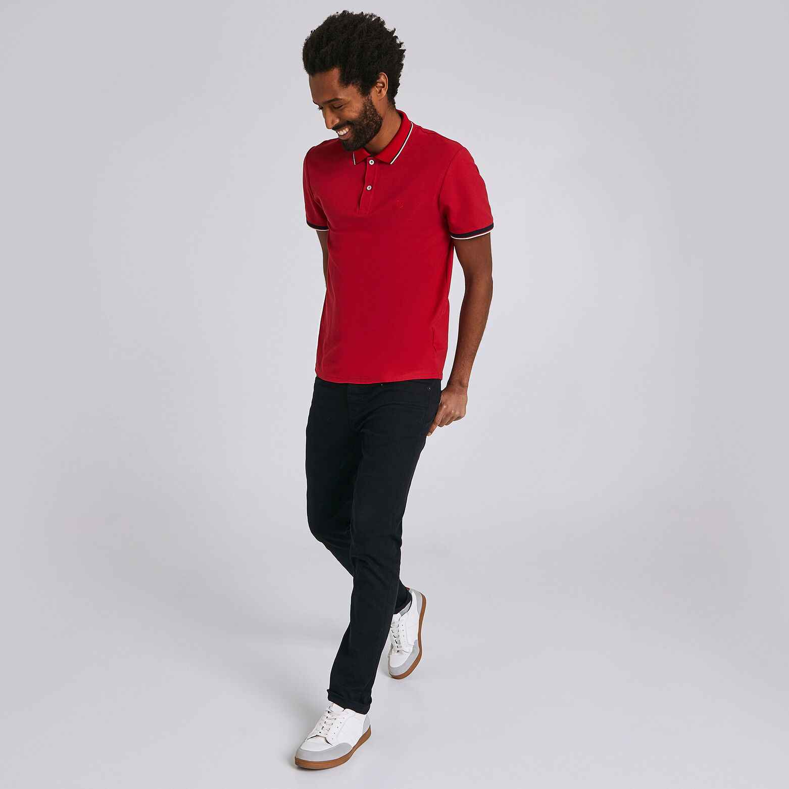 Polo manches courtes regular uni