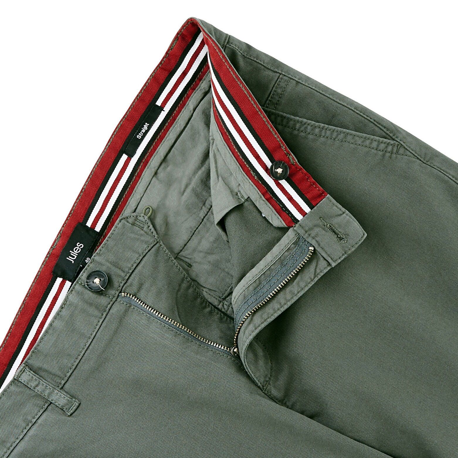 Pantalon chino droit canvas