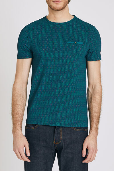 Tee shirt col rond motif graphique
