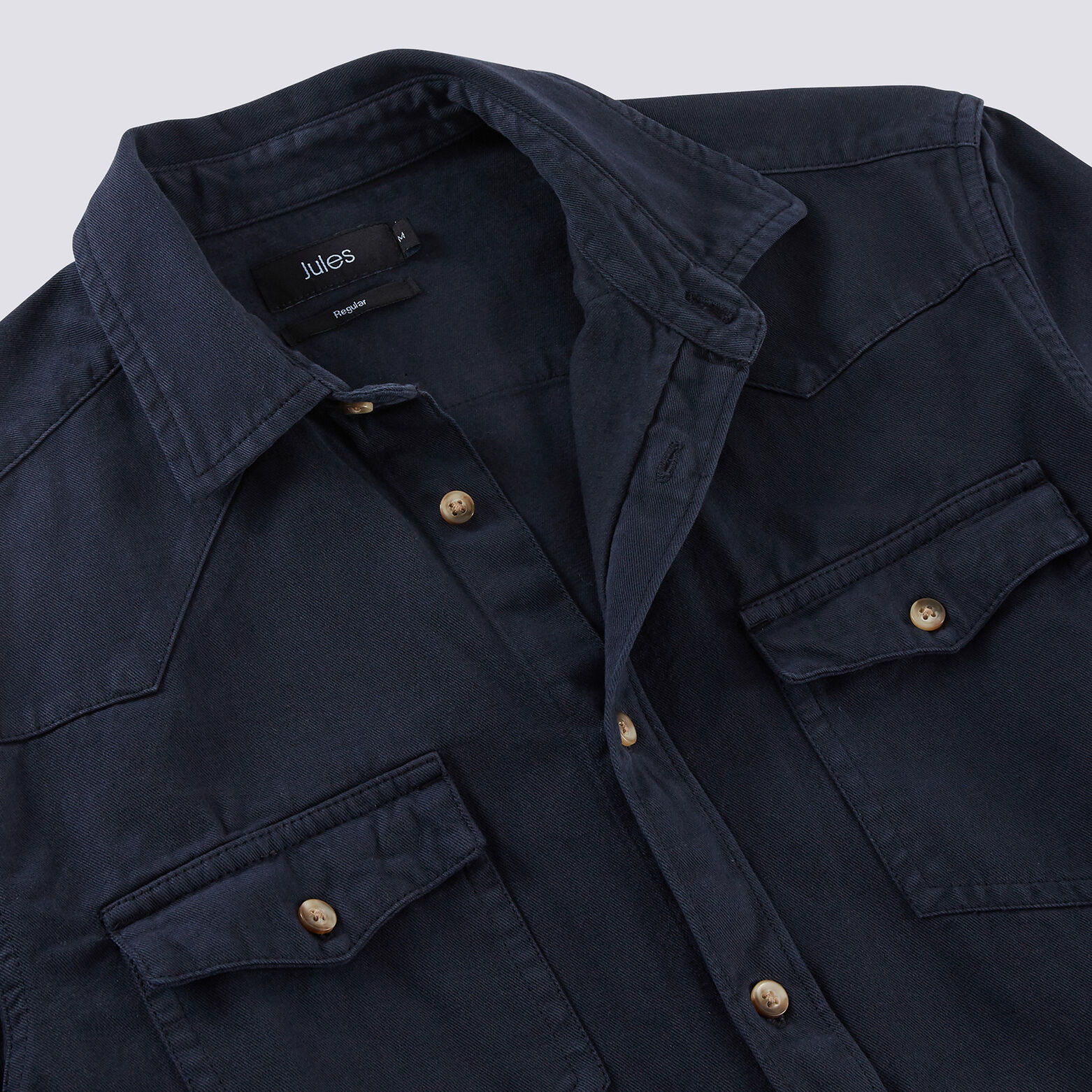 Chemise droite unie