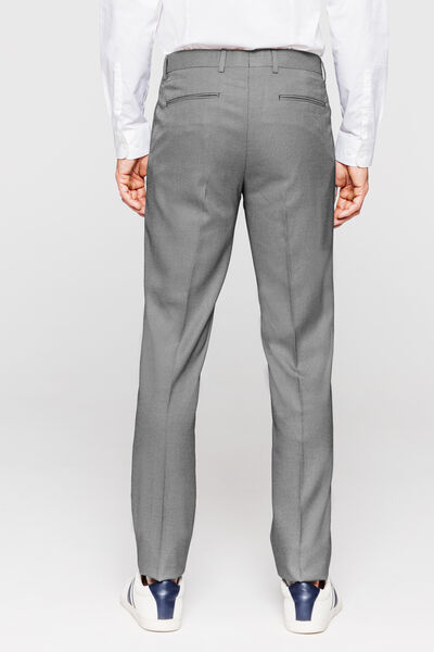 pantalon de Costume coupe Slim matière reliefée