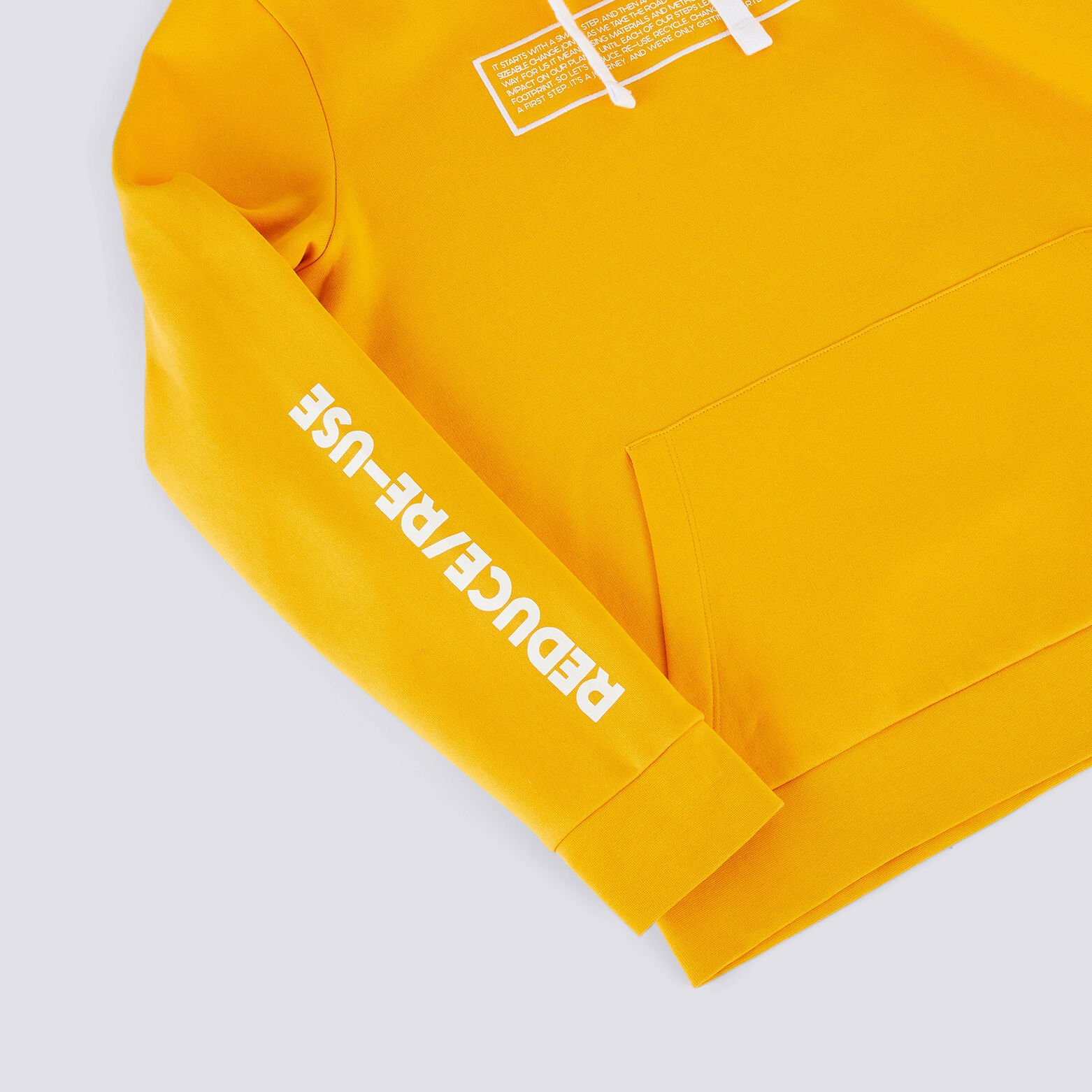 Sweat recyclé REDUCE RE-USE à capuche