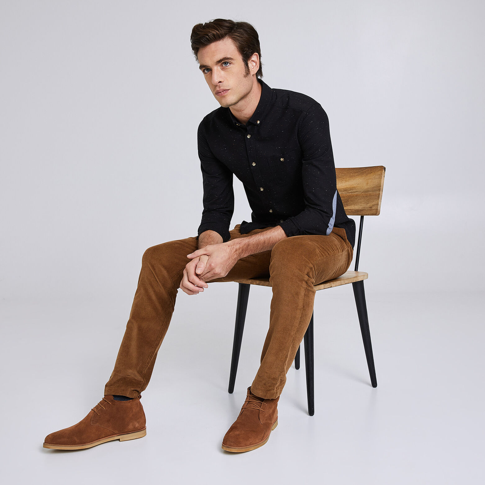 Chemise Slim à coudières