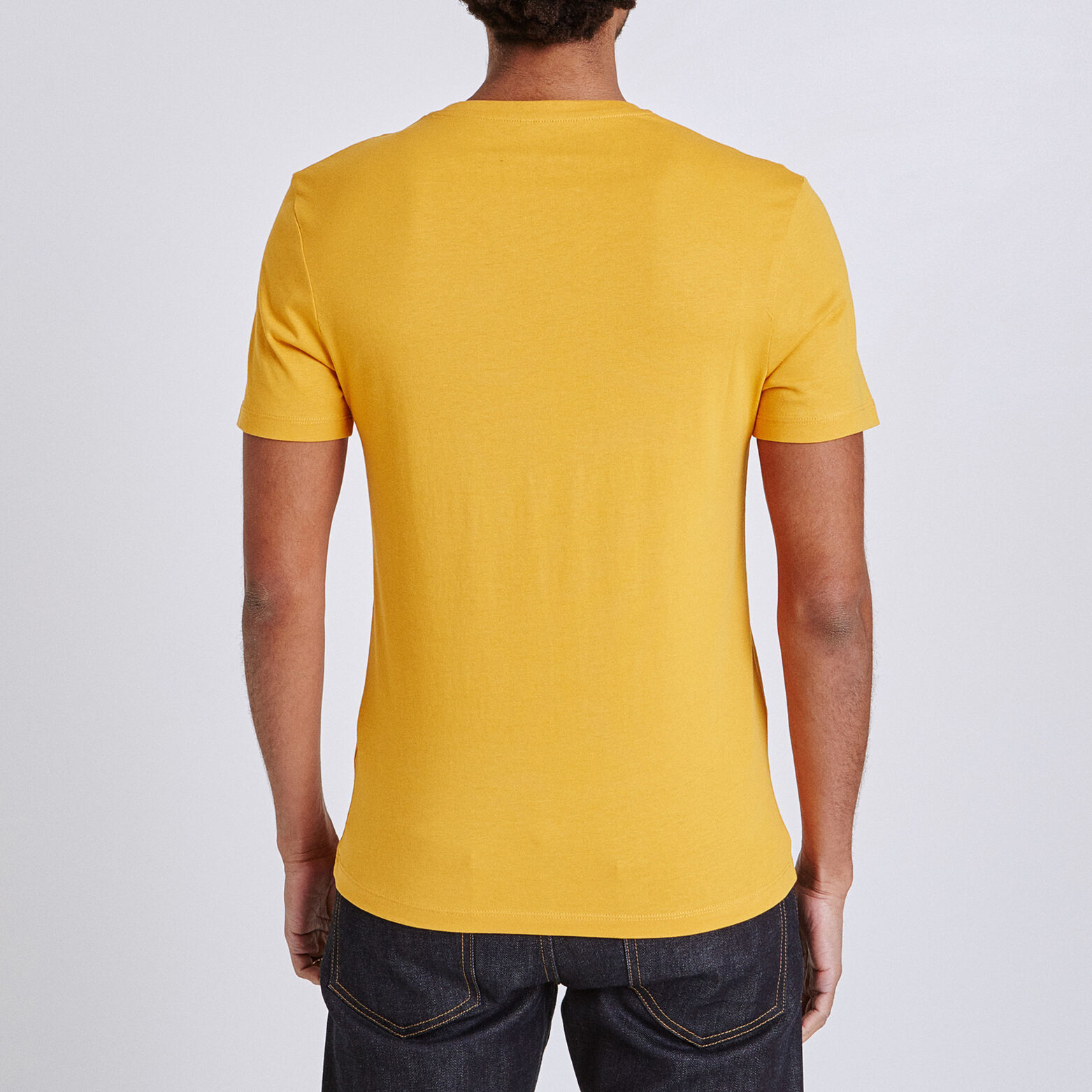 Tee-shirt uni col V slim
