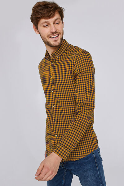 Chemise à carreaux coupe slim