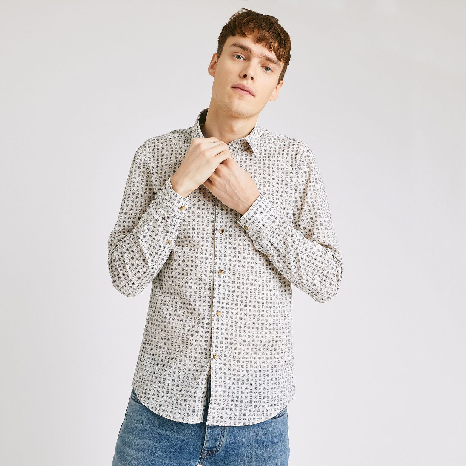 Chemise slim imprimée