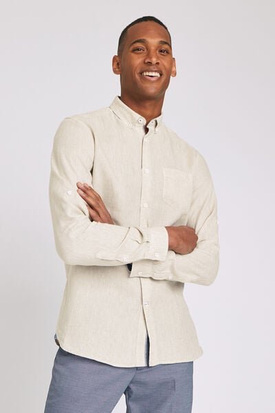 Chemise regular lin