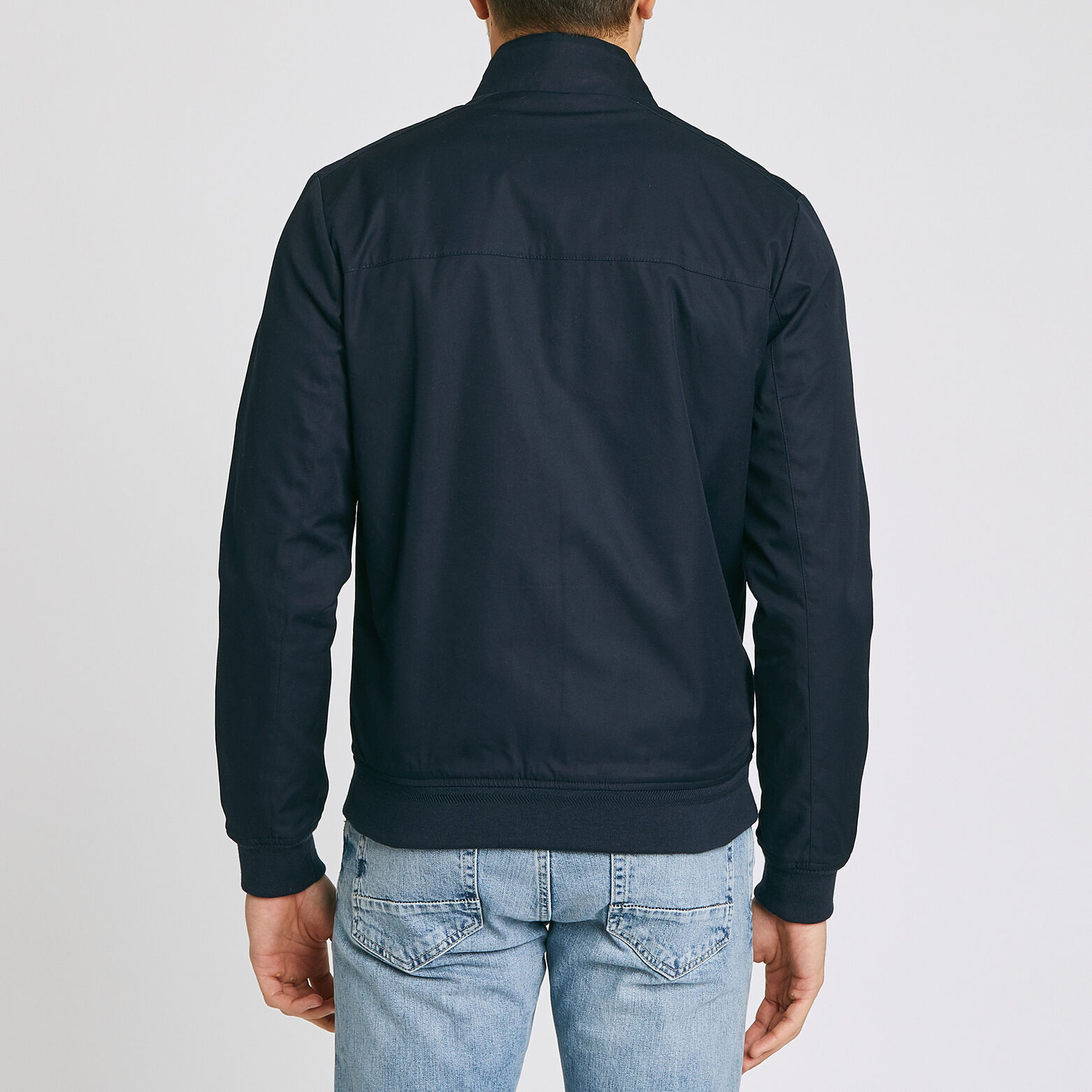 Blouson zippé léger col montant