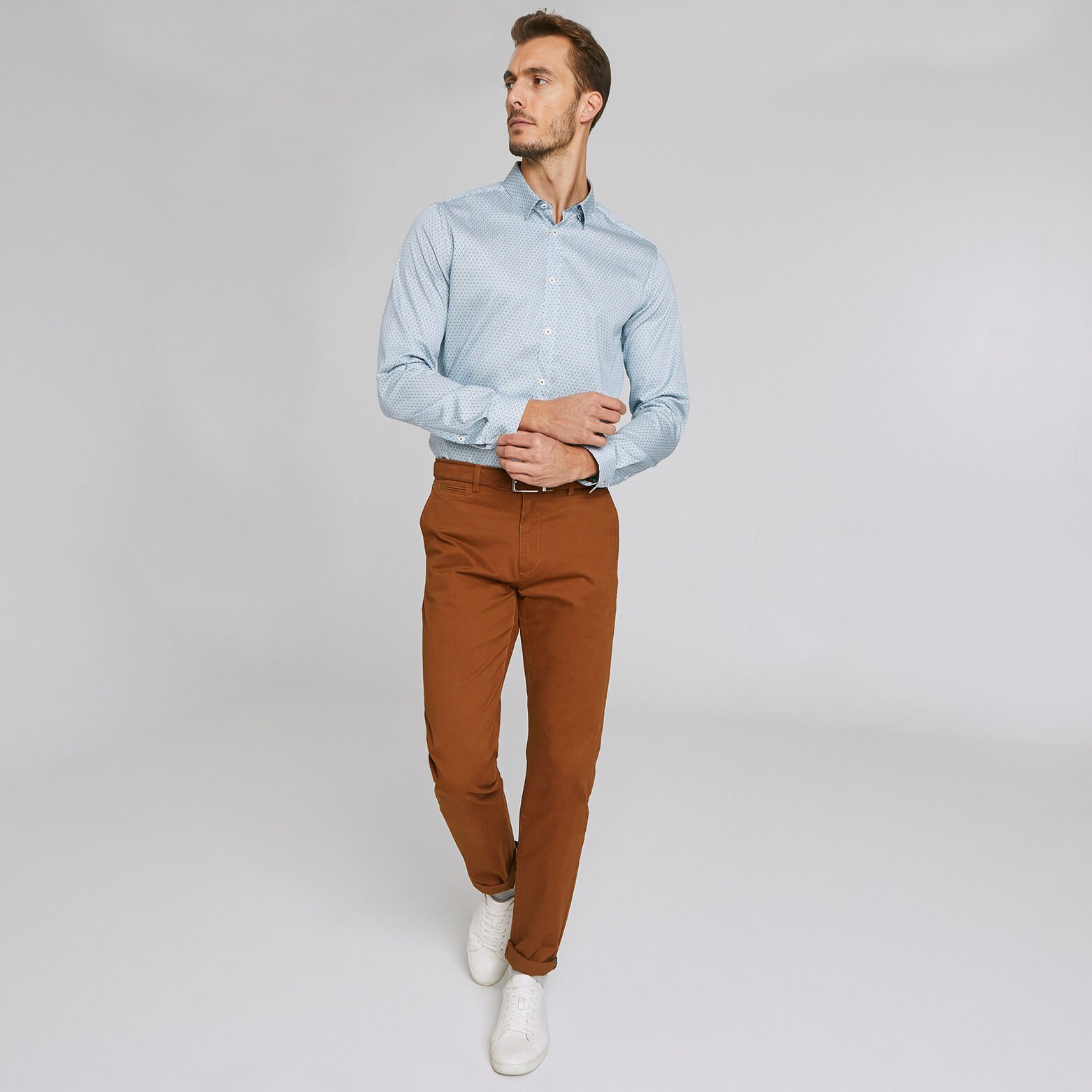 Chemise imprimée coupe ajustée