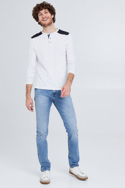Tee shirt col tunisien