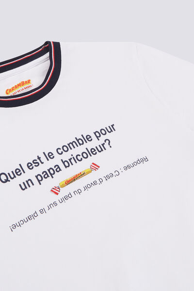 Tee shirt col rond CARAMBAR PAPA BRICOLEUR