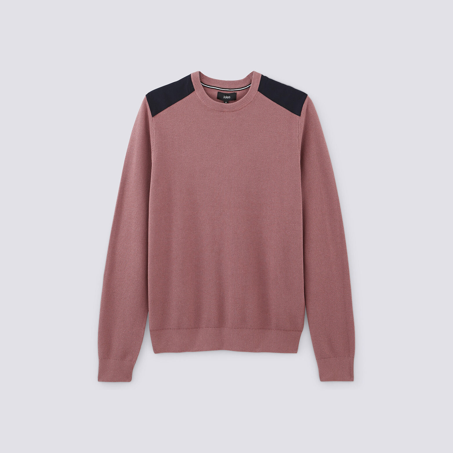 Pull col rond maille piquée