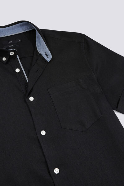 Chemise manches courtes regular lin