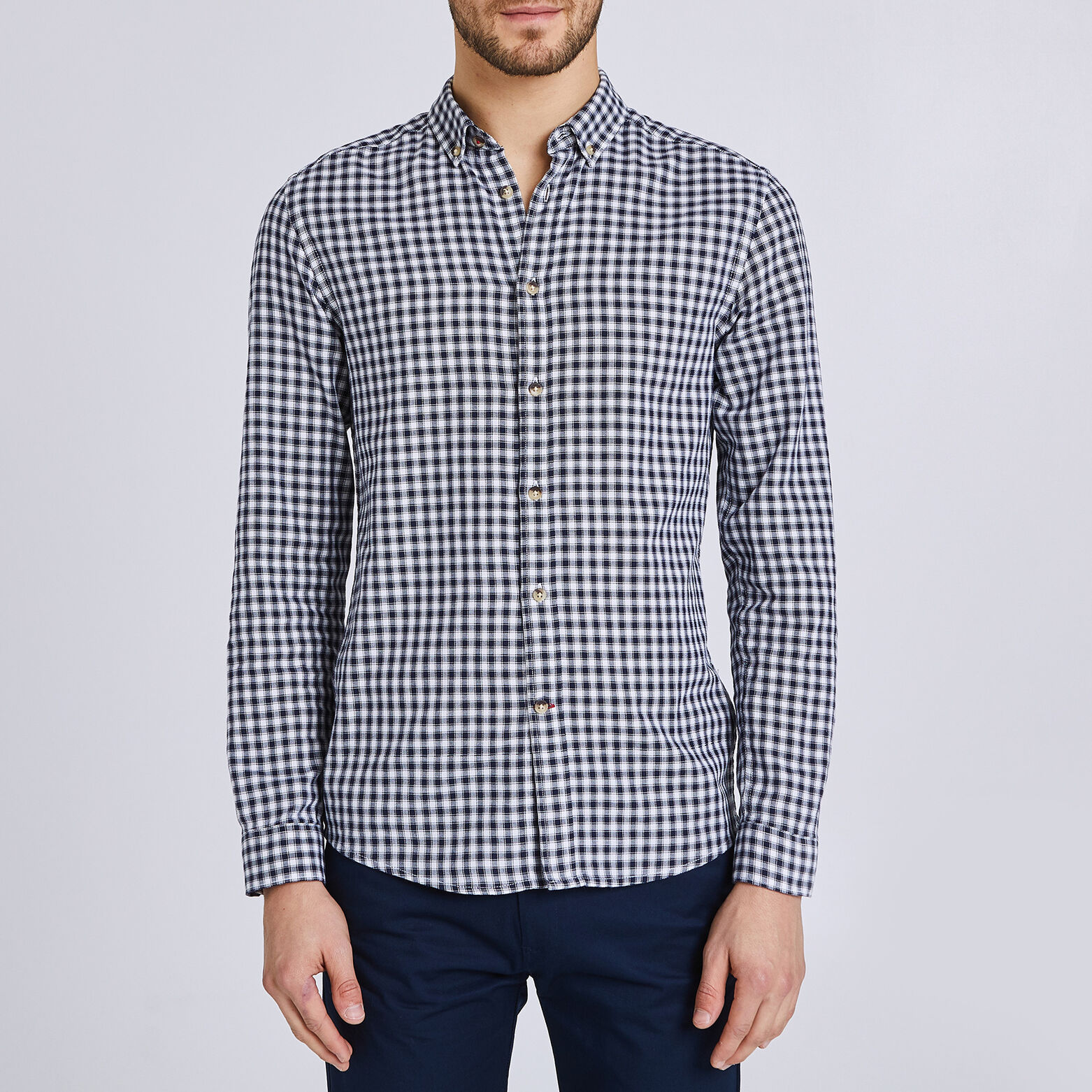 Chemise à carreaux coupe slim