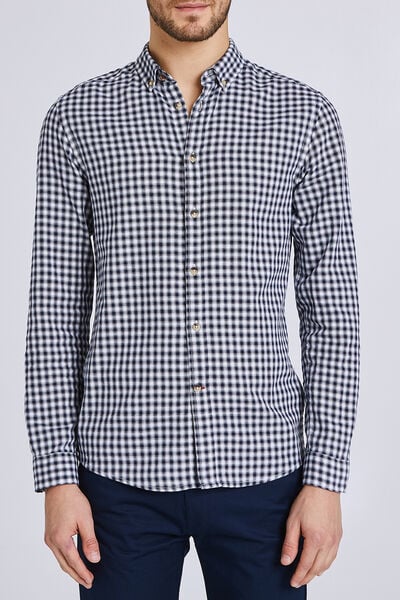Chemise à carreaux coupe slim