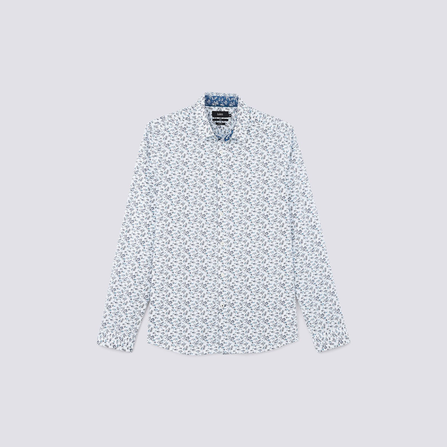 Chemise  en popeline stretch coupe ajustée