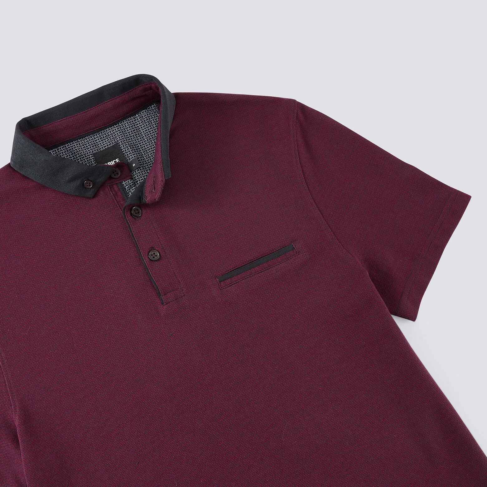 Polo manche courte col habillé