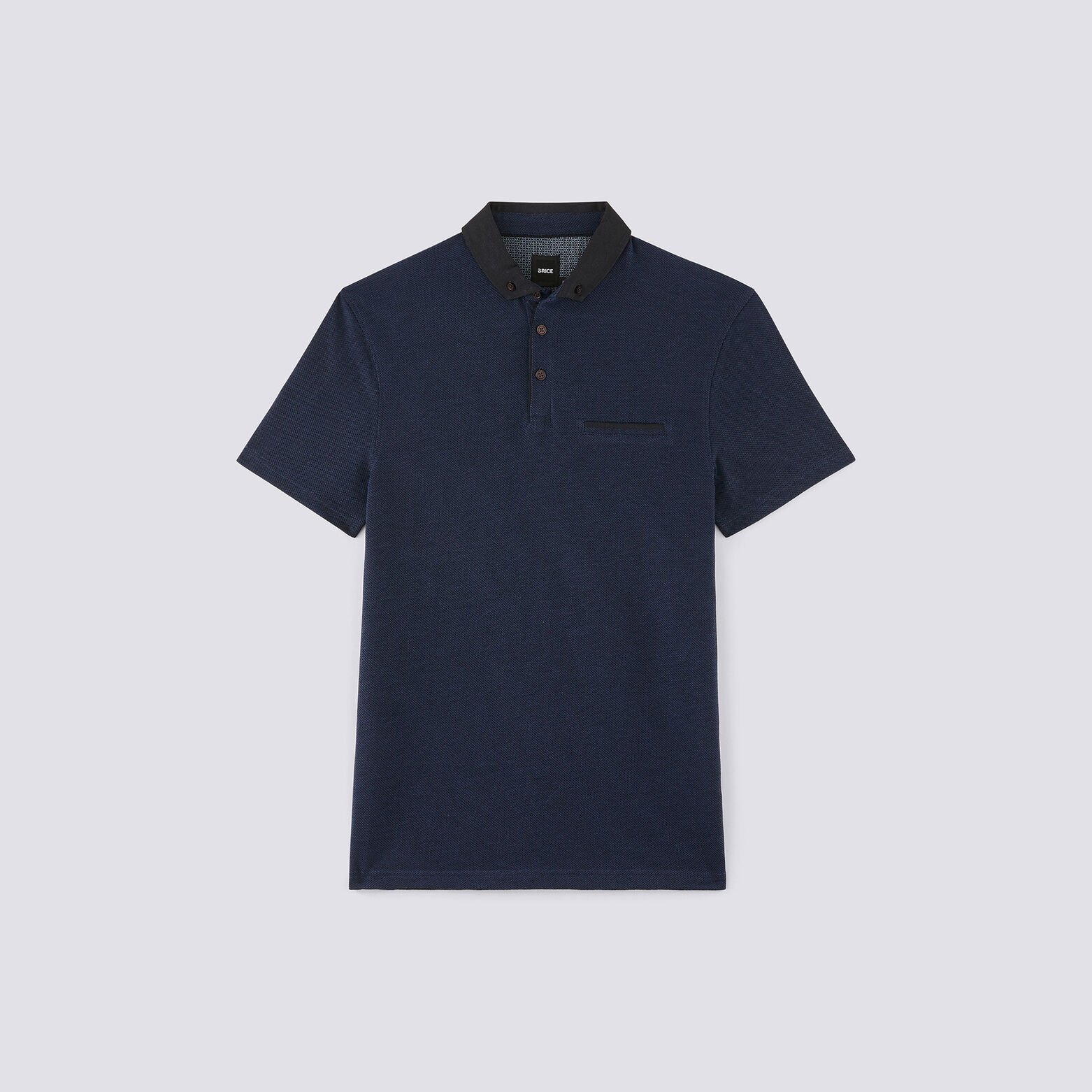 Polo manche courte col habillé