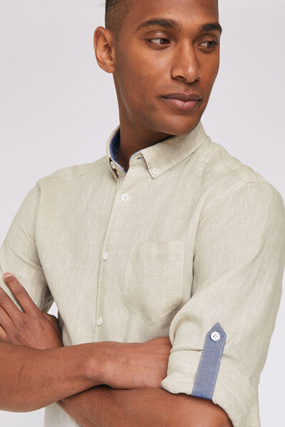 Chemise regular lin