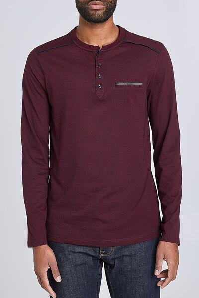 Tee-shirt col tunisien