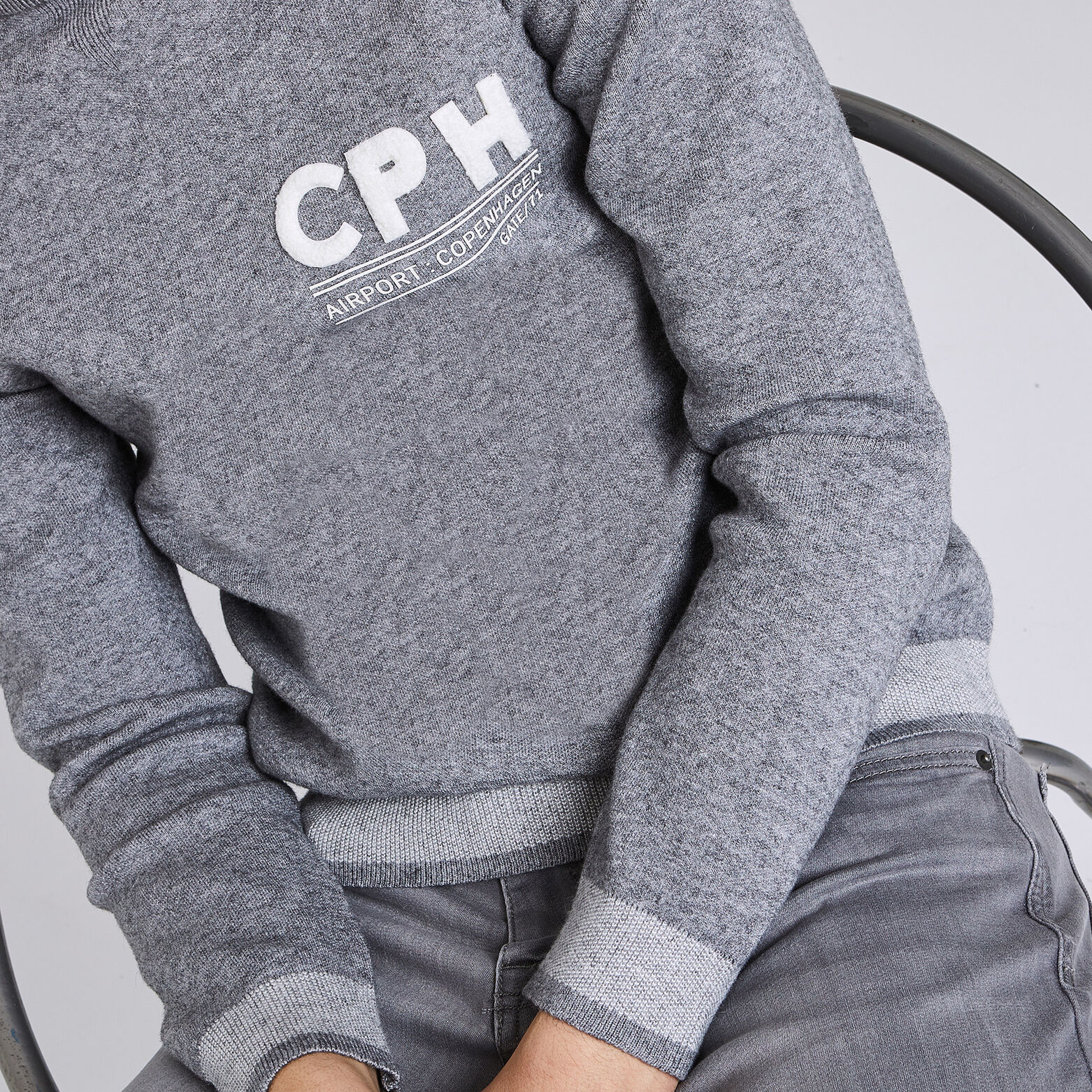 PULL COL ROND JACQUARD
