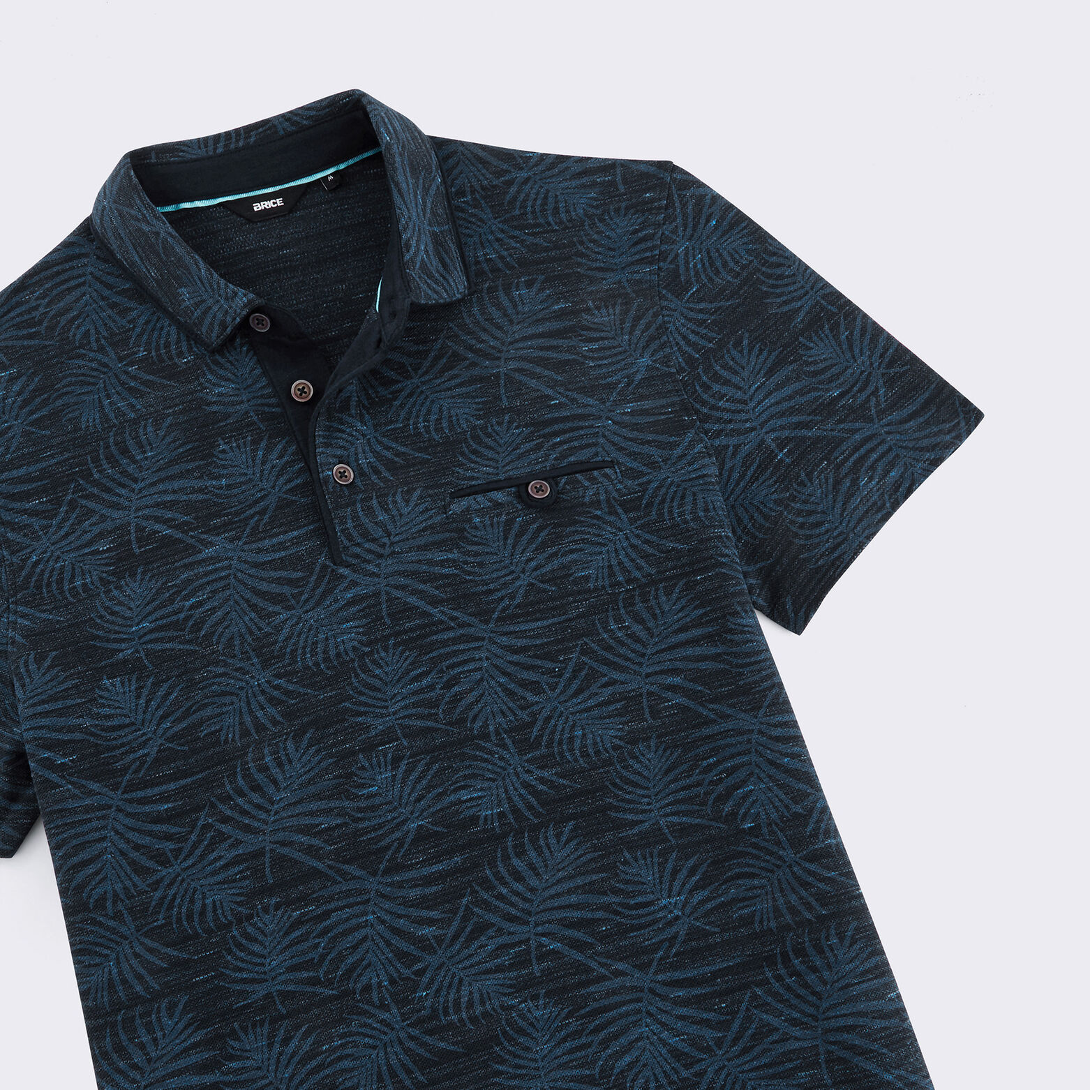 Polo manches courtes motif exotique