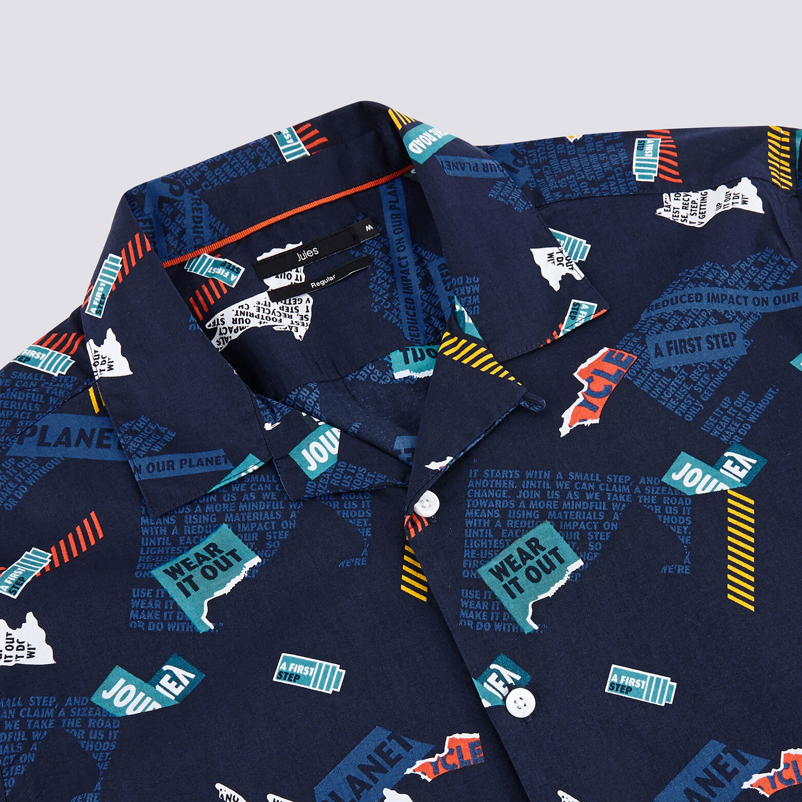 Chemise manches courtes imprimée regular