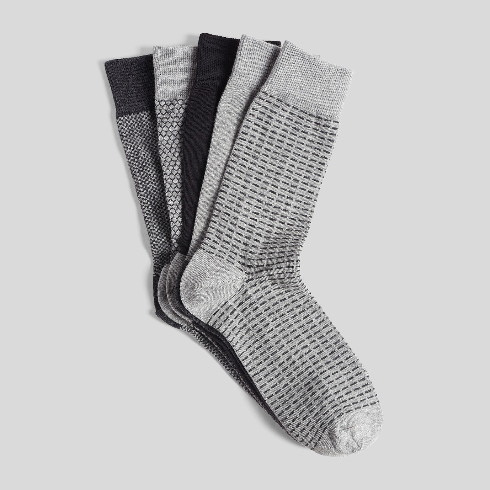 Lot de 5 paires de chaussettes à imprimés géométri