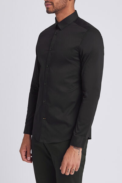 Chemise extra slim unie coton