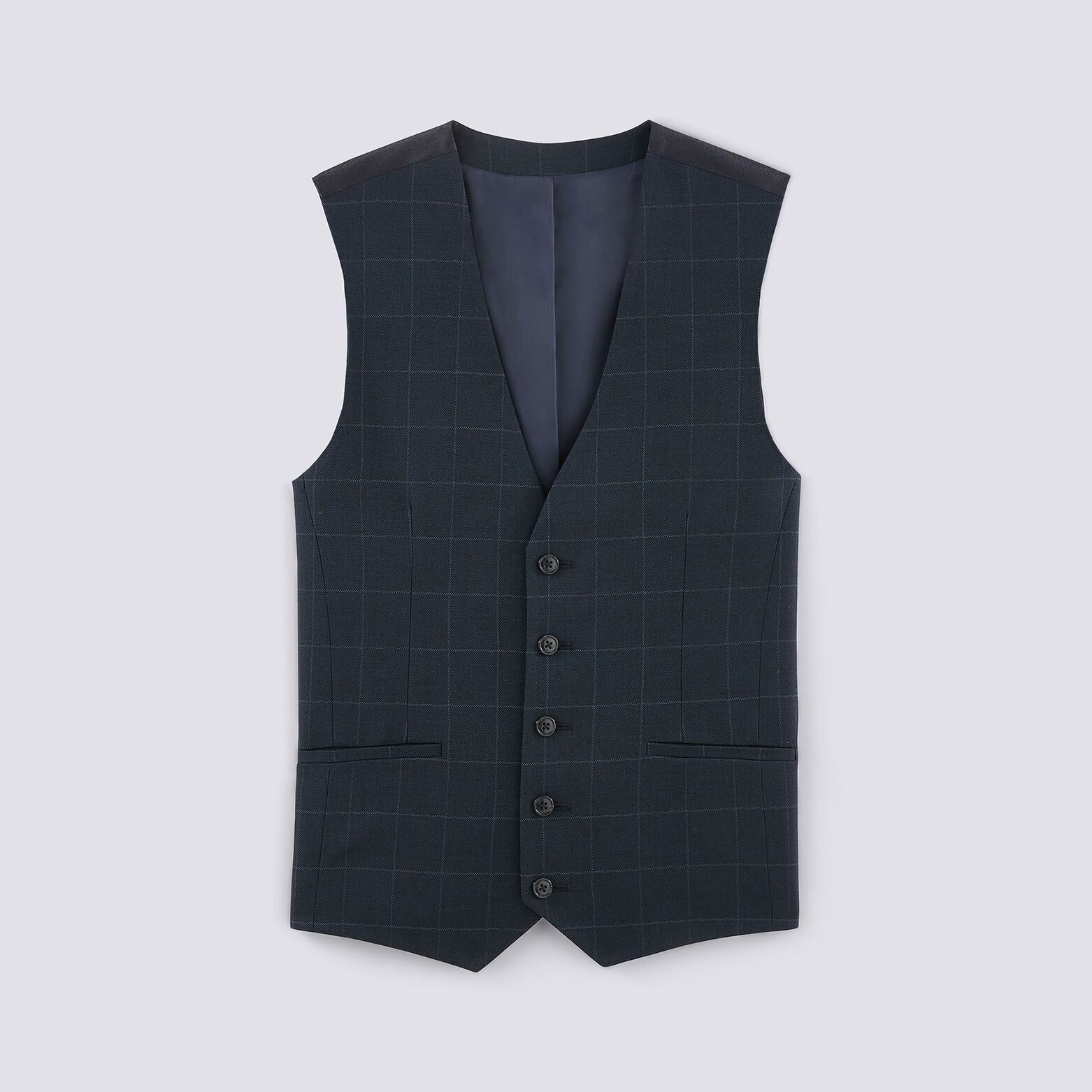 gilet de costume motif carreaux fenêtre