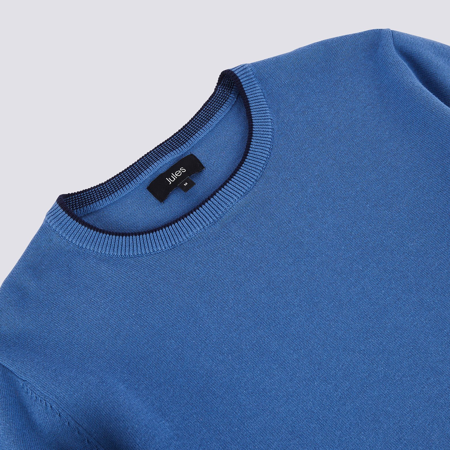 Pull col rond jeu de points