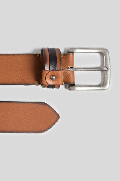 Ceinture casual en cuir pleine fleur