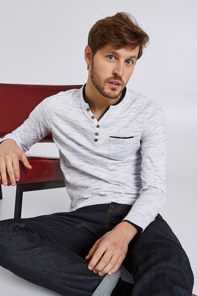 Tee-shirt col tunisien