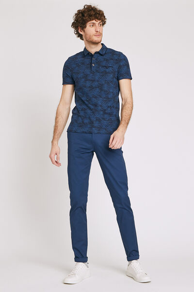 Polo manches courtes motif exotique